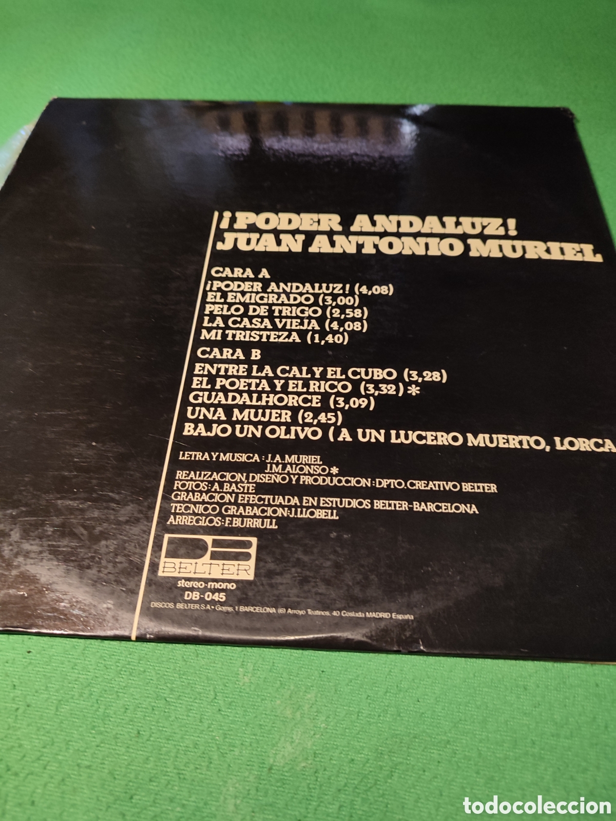 Discos de vinilo: Juan Antonio Muriel - ! Poder Andaluz! - Foto 3