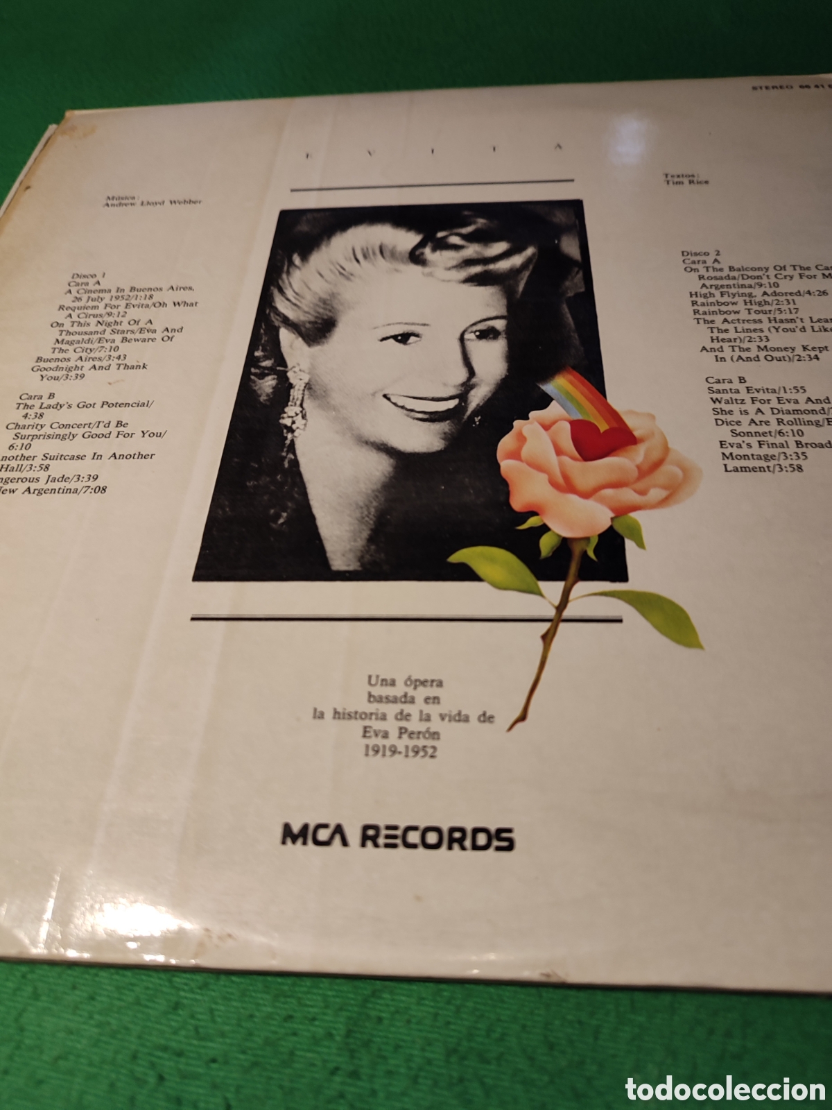 Discos de vinilo: Andrew Lloyd Webber - BSO Evita 2lps - Foto 4