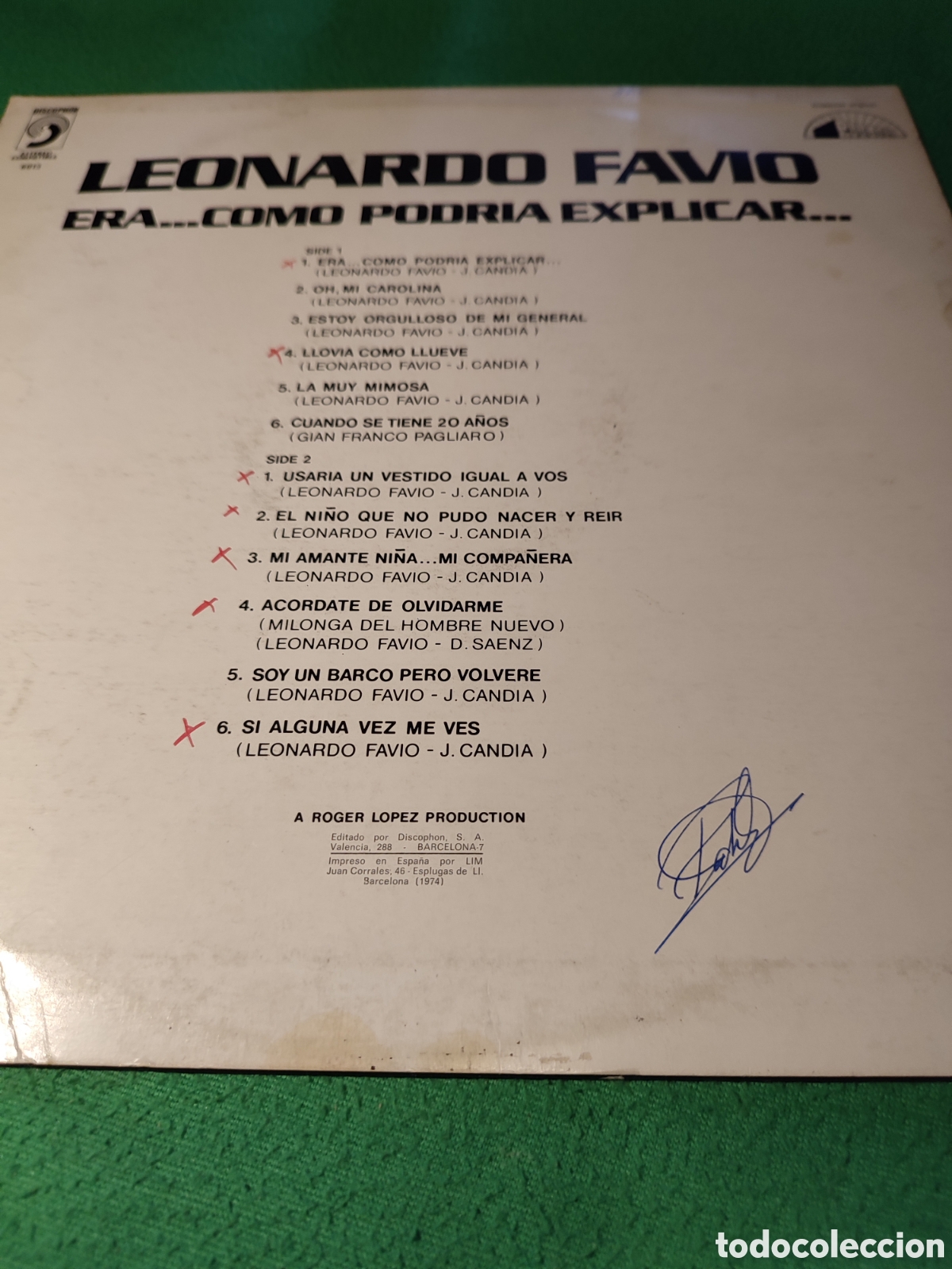 Discos de vinilo: Leonardo Favio - Era ..Como podr&iacute;a explicar - Foto 2