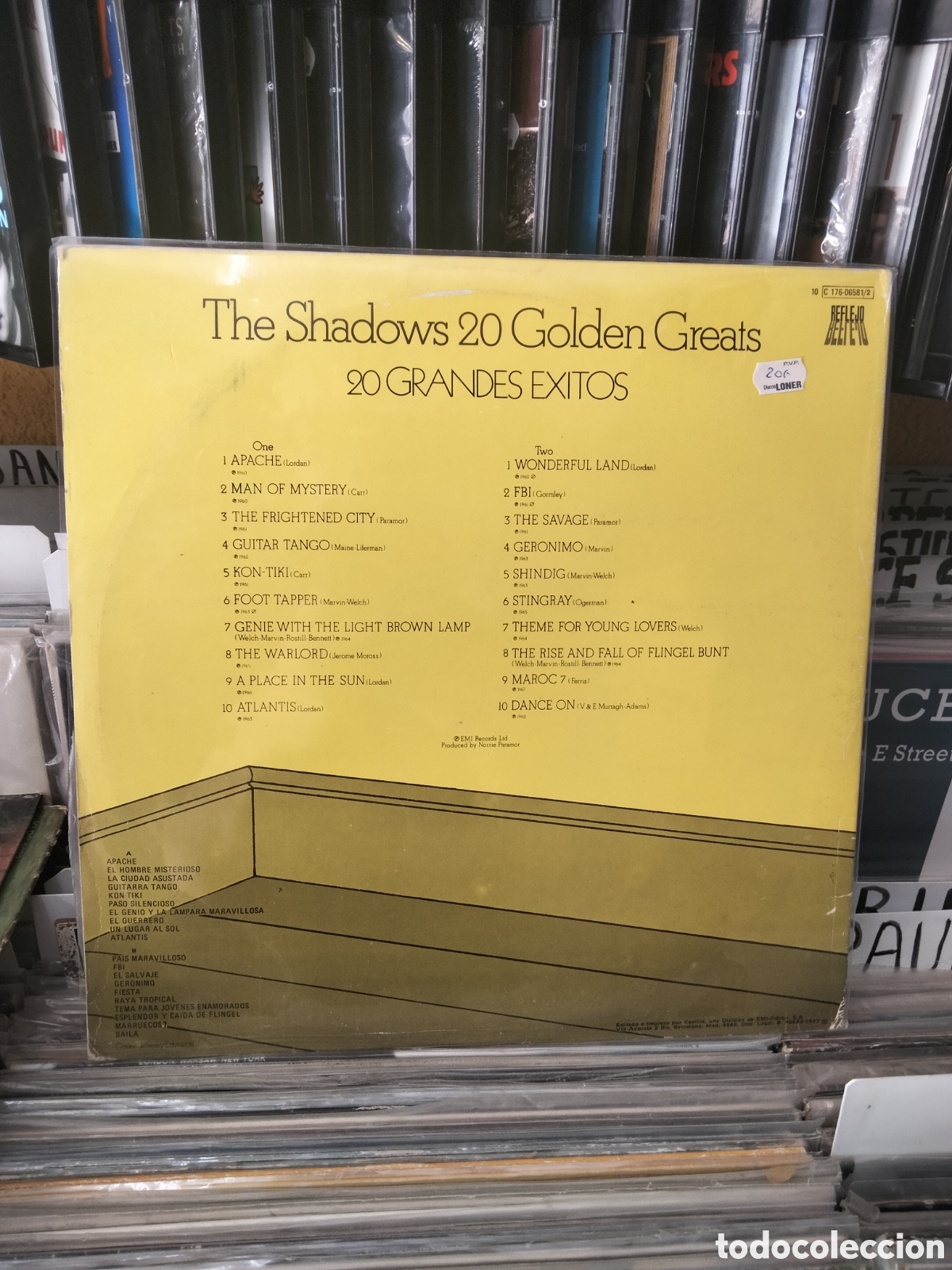 Discos de vinilo: The shadows 20 golden greats - Foto 2