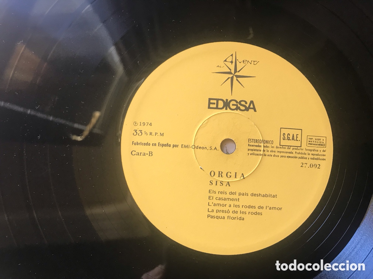 Discos de vinilo: Org&iacute;a. Sisa. Grupo espa&ntilde;ol - Foto 7