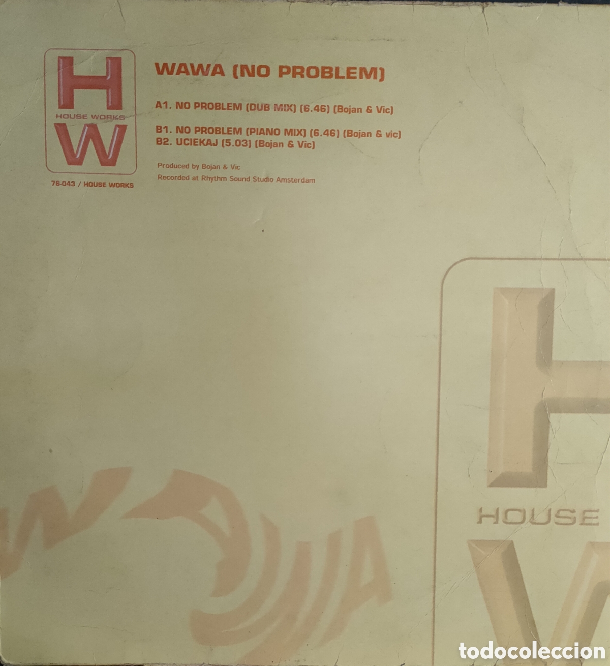 Discos de vinilo: Wawa &ndash; No Problem . 27 may 2001 original netherlands disco 12&rdquo; vinilo - Foto 1