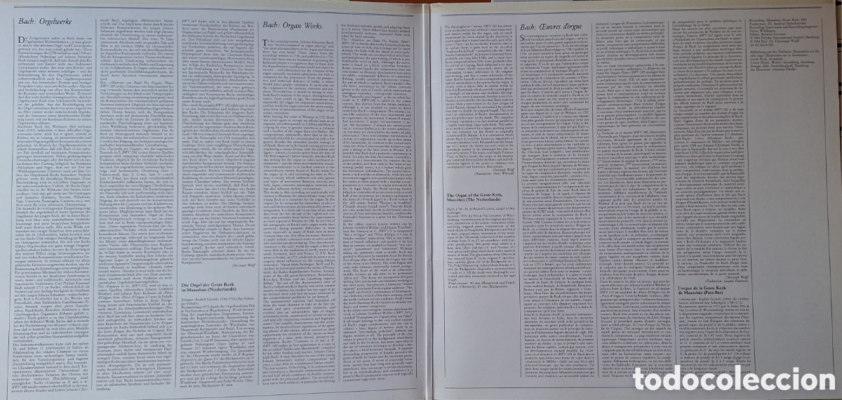 Discos de vinilo: Orgelwerke. J. S. Bach. Ton Koopman - Foto 2