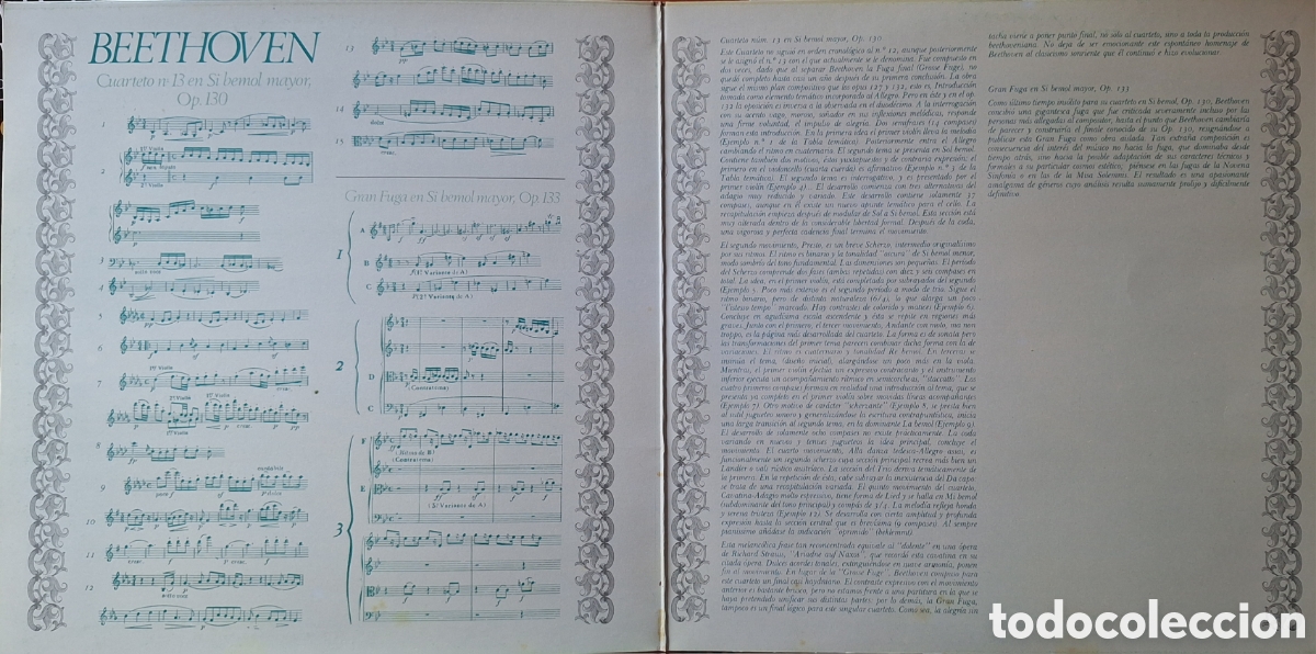 Discos de vinilo: Los &uacute;ltimos cuartetos. Beethoven. - Foto 2