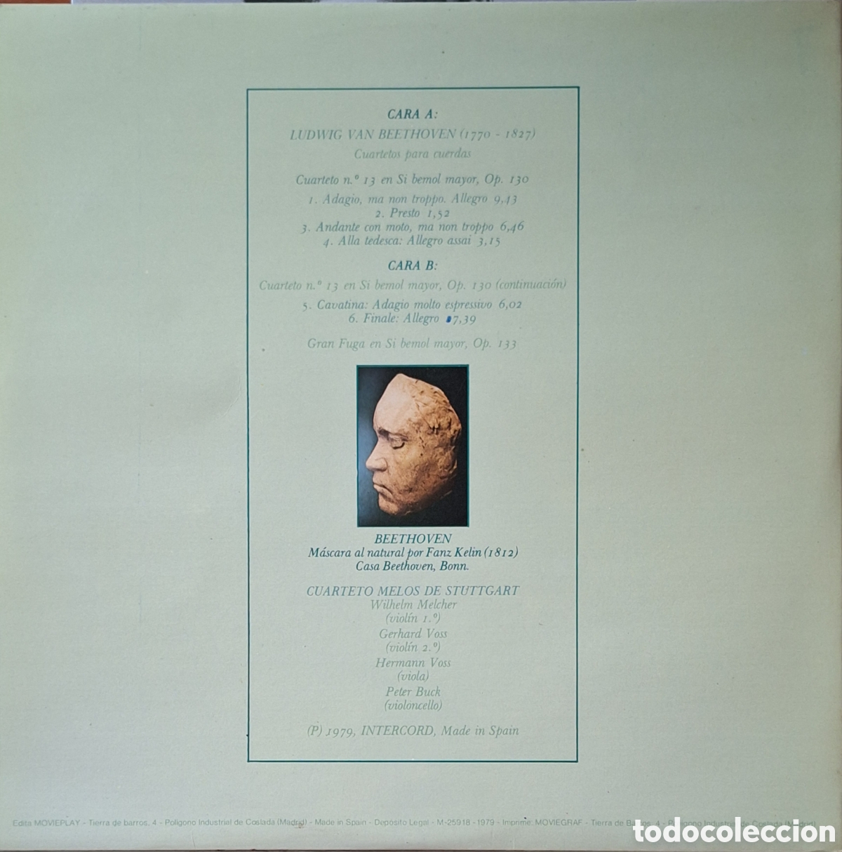 Discos de vinilo: Los &uacute;ltimos cuartetos. Beethoven. - Foto 3