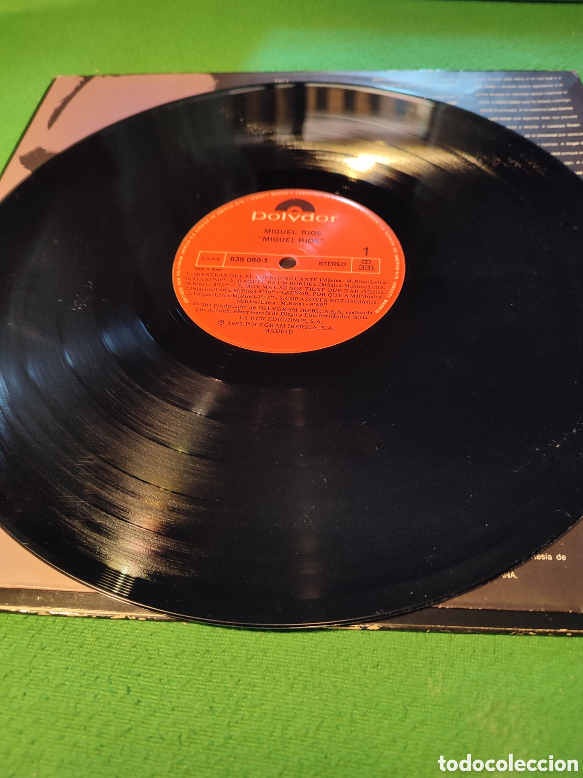 Discos de vinilo: Miguel R&iacute;os - Same 1989 Vinilo Lp - Foto 3