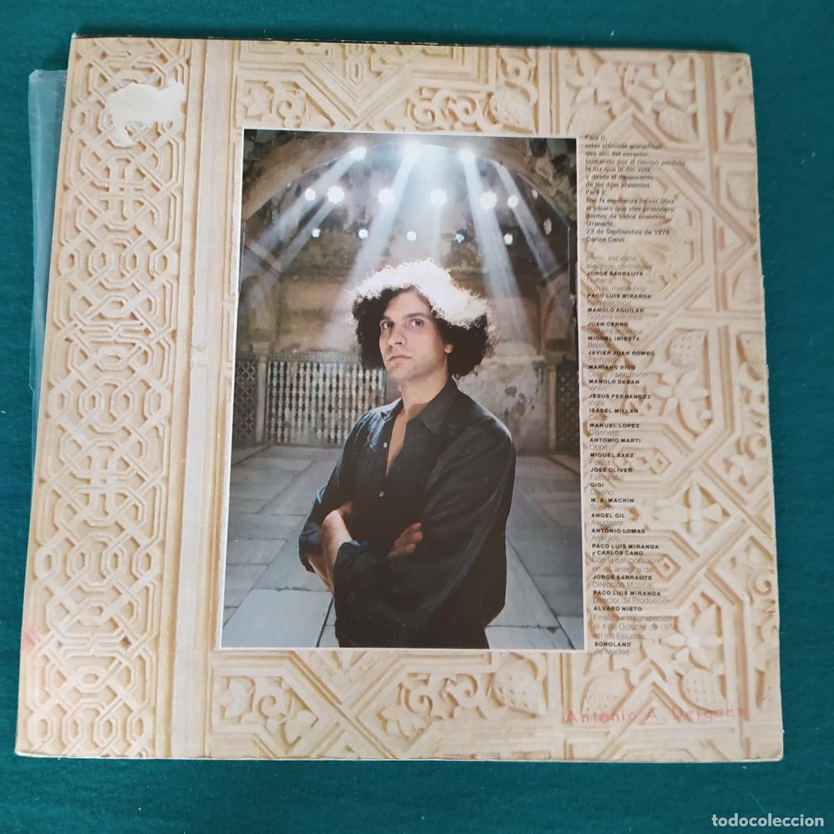 Discos de vinilo: Carlos Cano &ndash; Cronicas Granadinas Carlos Cano - Foto 2