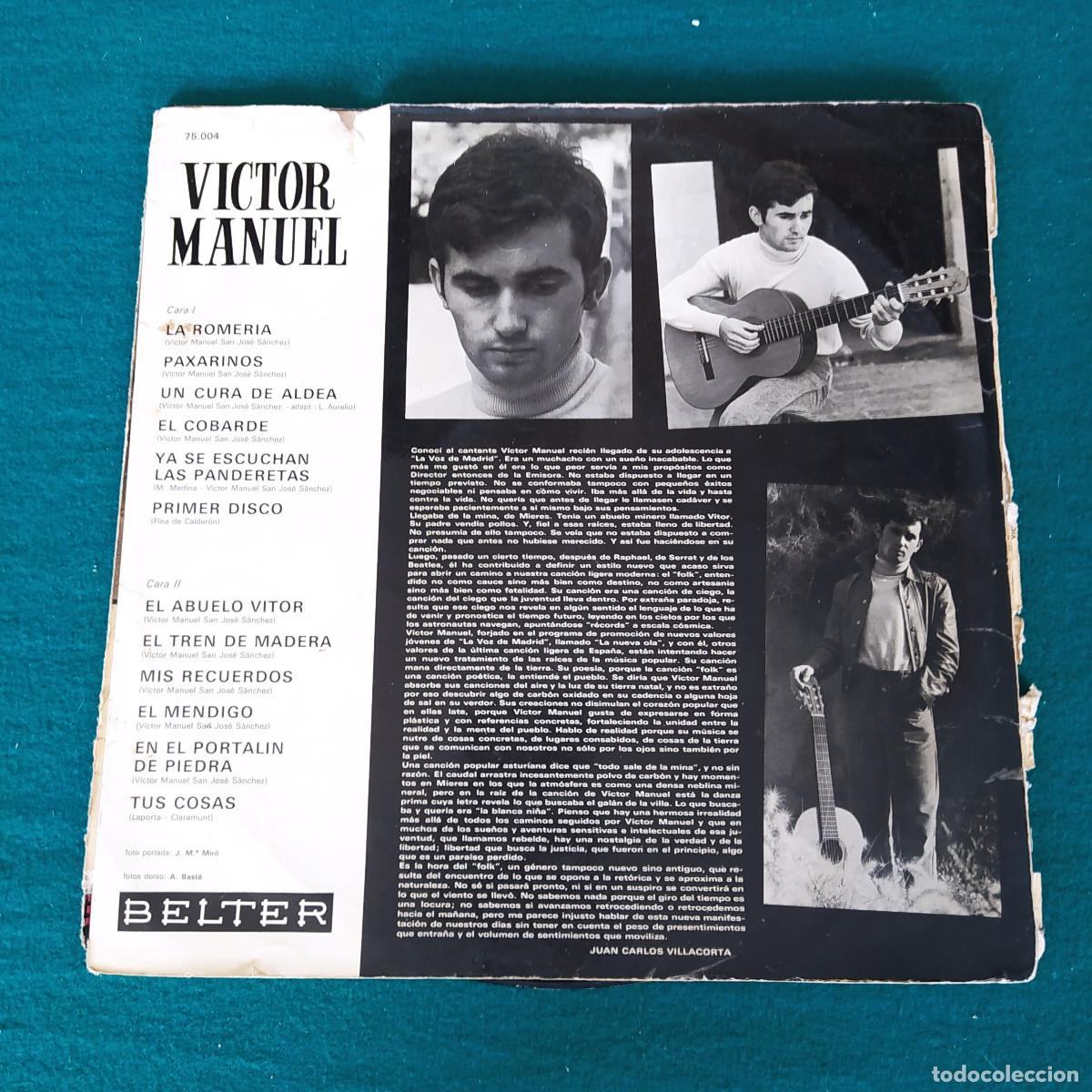 Discos de vinilo: V&iacute;ctor Manuel &ndash; Victor Manuel - Foto 2