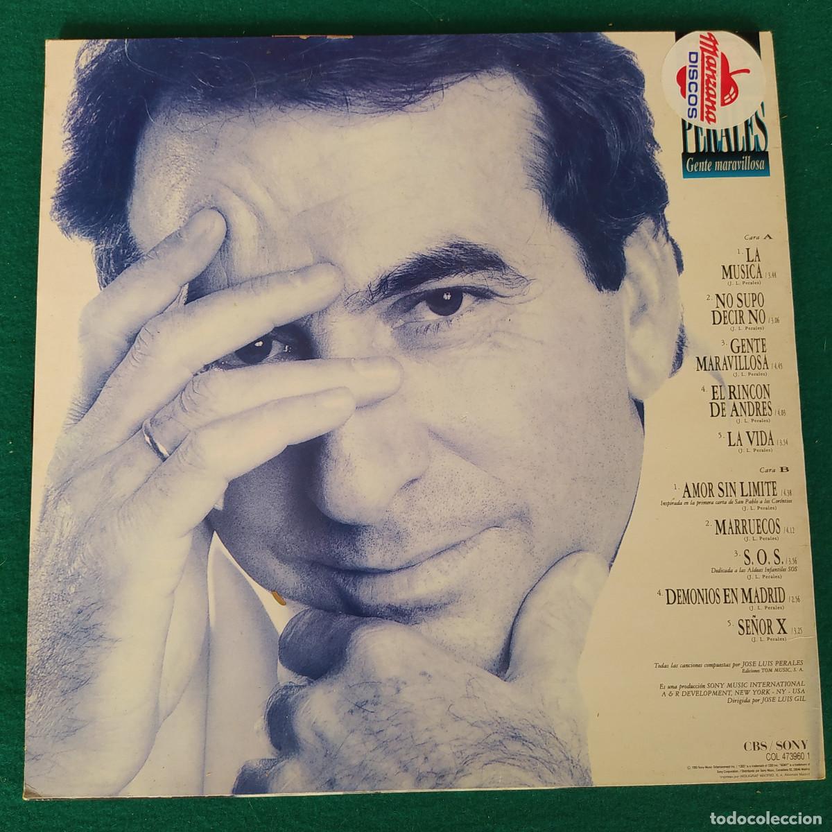 Discos de vinilo: Perales&ndash; Gente Maravillosa - Foto 2