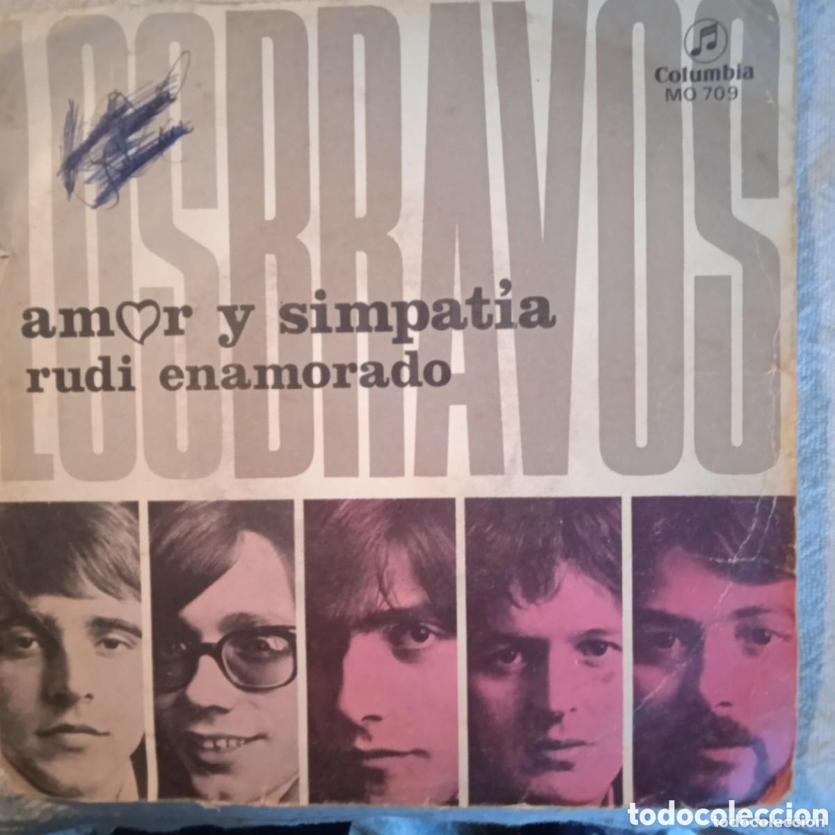 Discos de vinilo: Vinilo single LOS BRAVOS amor y simpatia - Foto 1