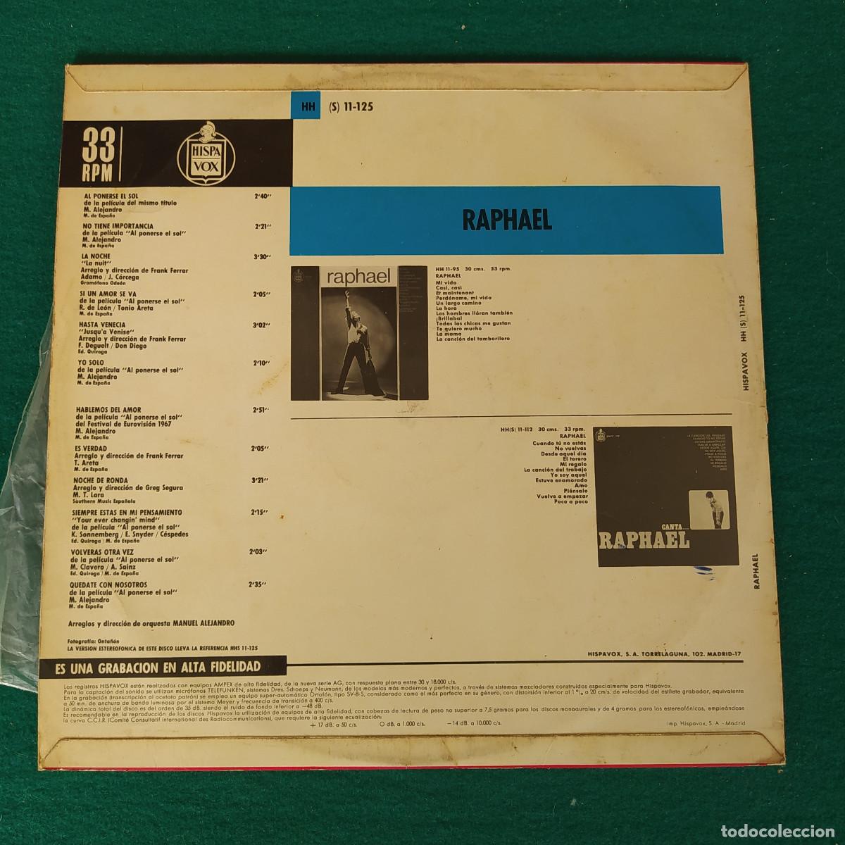 Discos de vinilo: Raphael &ndash; Raphael 1967 - Foto 2