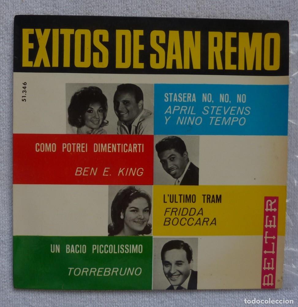 Discos de vinilo: EXITOS DE SAN REMO // BEN E. KING+3 // 1964 // EP - Foto 1