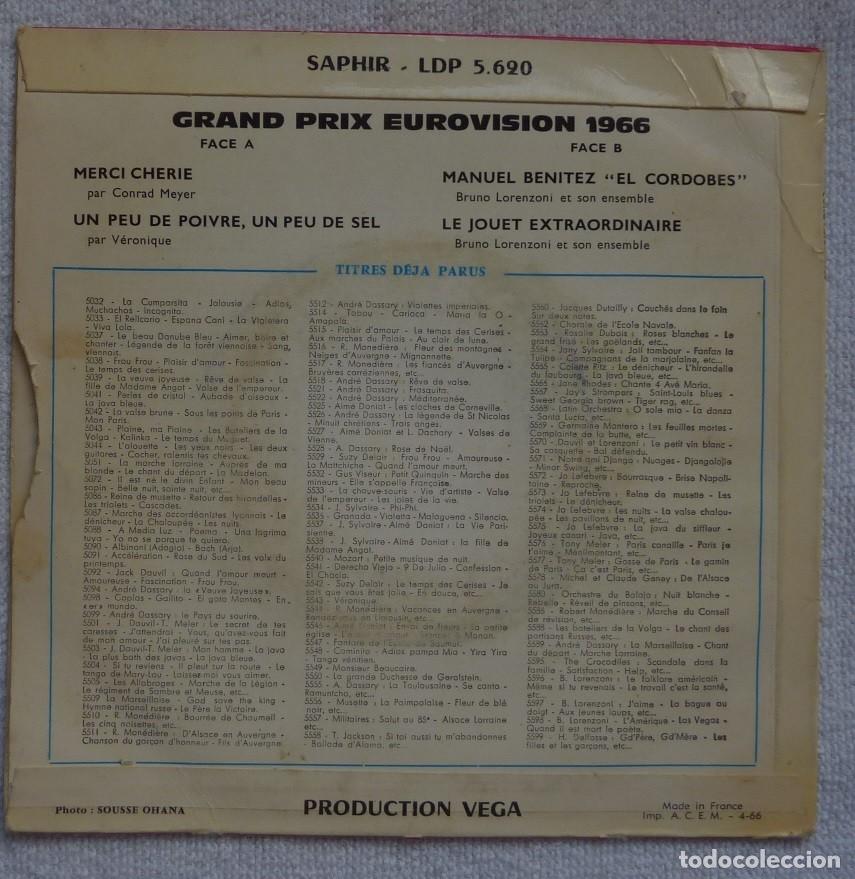 Discos de vinilo: CONRAD MEYER Y OTROS // EUROVISION 1966 // EP - Foto 2