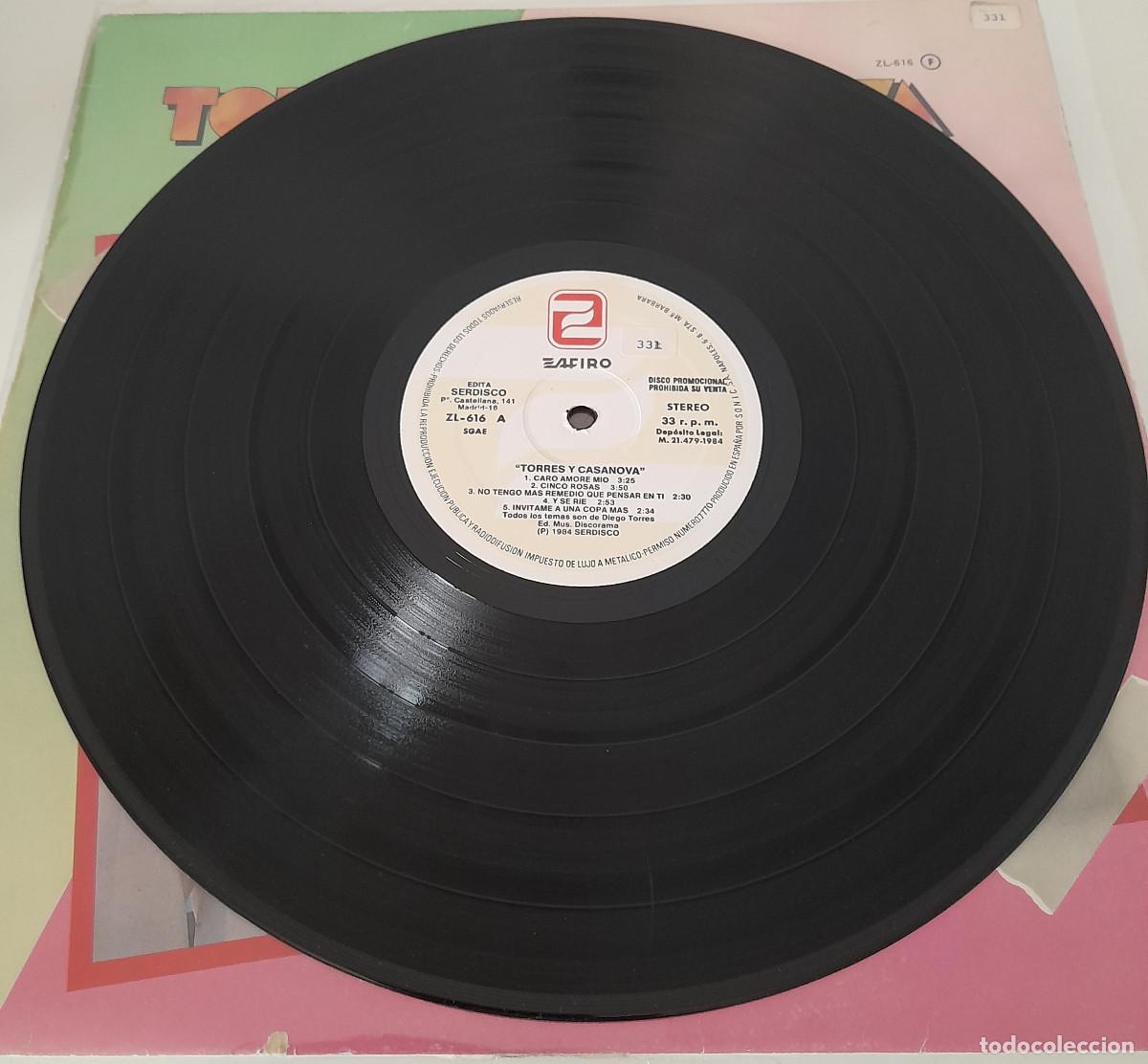 Discos de vinilo: TORRES Y CASANOVA &rdquo;TORRES Y CASANOVA&rdquo; (81/84/1). - Foto 3