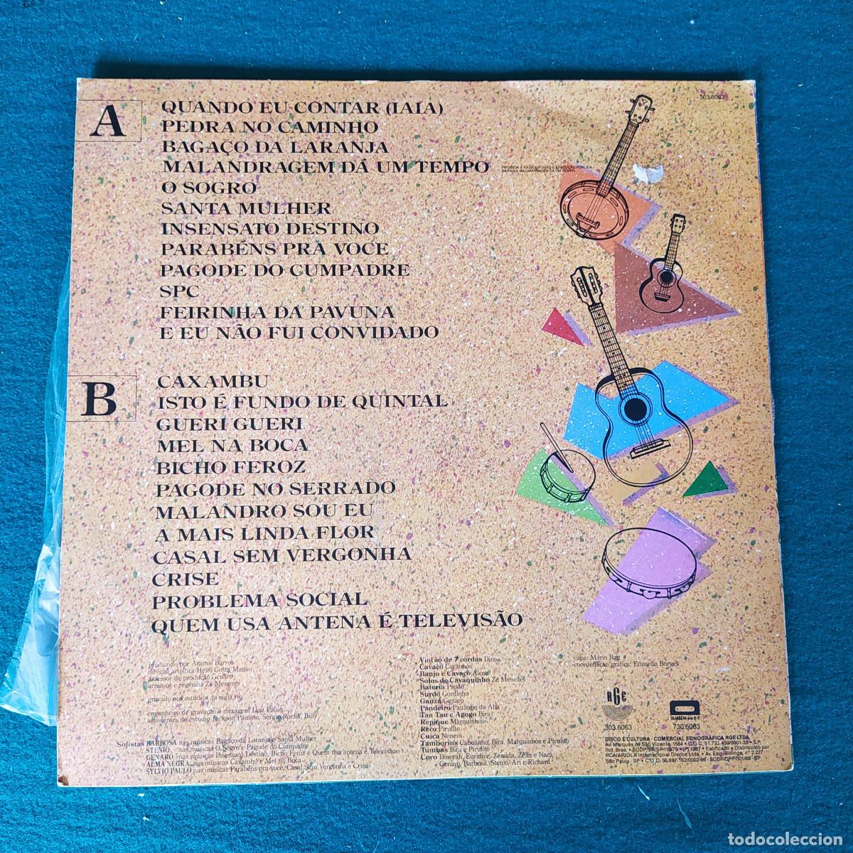Discos de vinilo: Pagode A For&ccedil;a Do Samba - A Alegria Nos Pagodes Da Vida - Foto 2