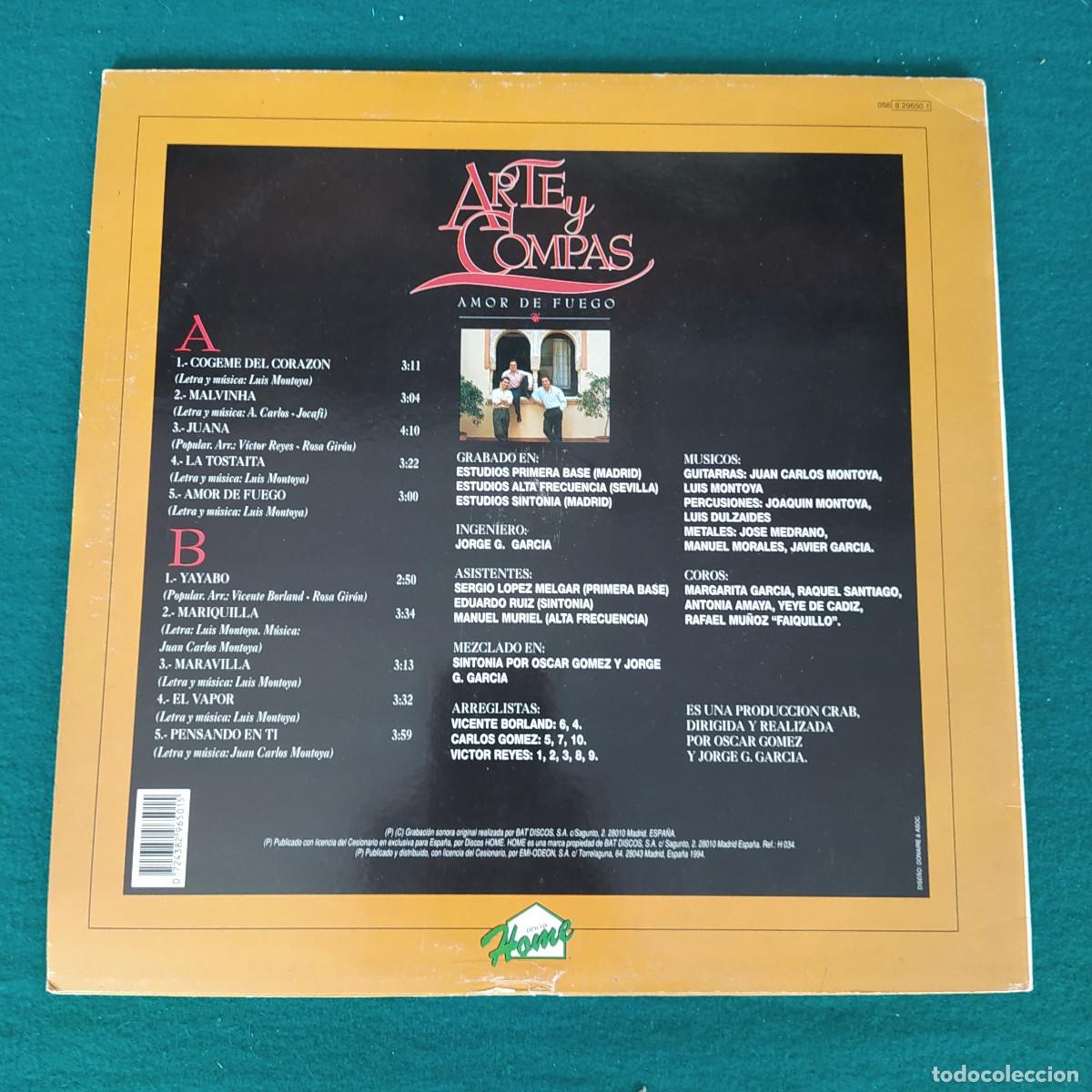 Discos de vinilo: Arte Y Compas &ndash; Amor De Fuego - Foto 2