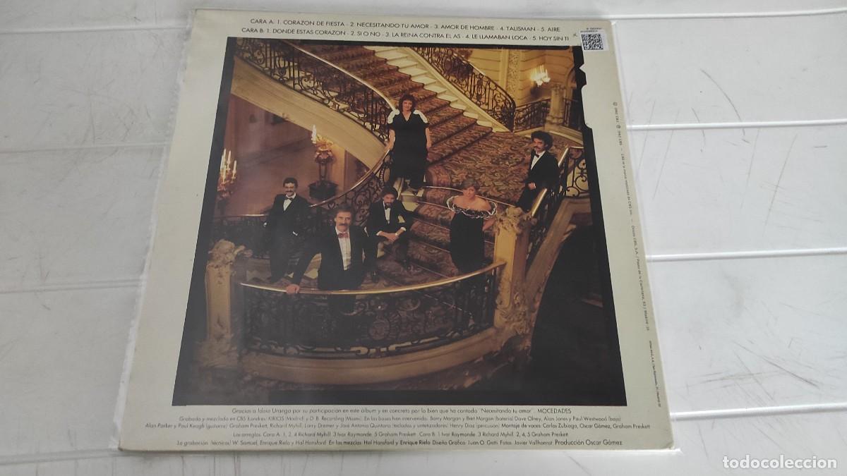 Discos de vinilo: LP MOCEDADES - AMOR DE HOMBRE - Foto 2