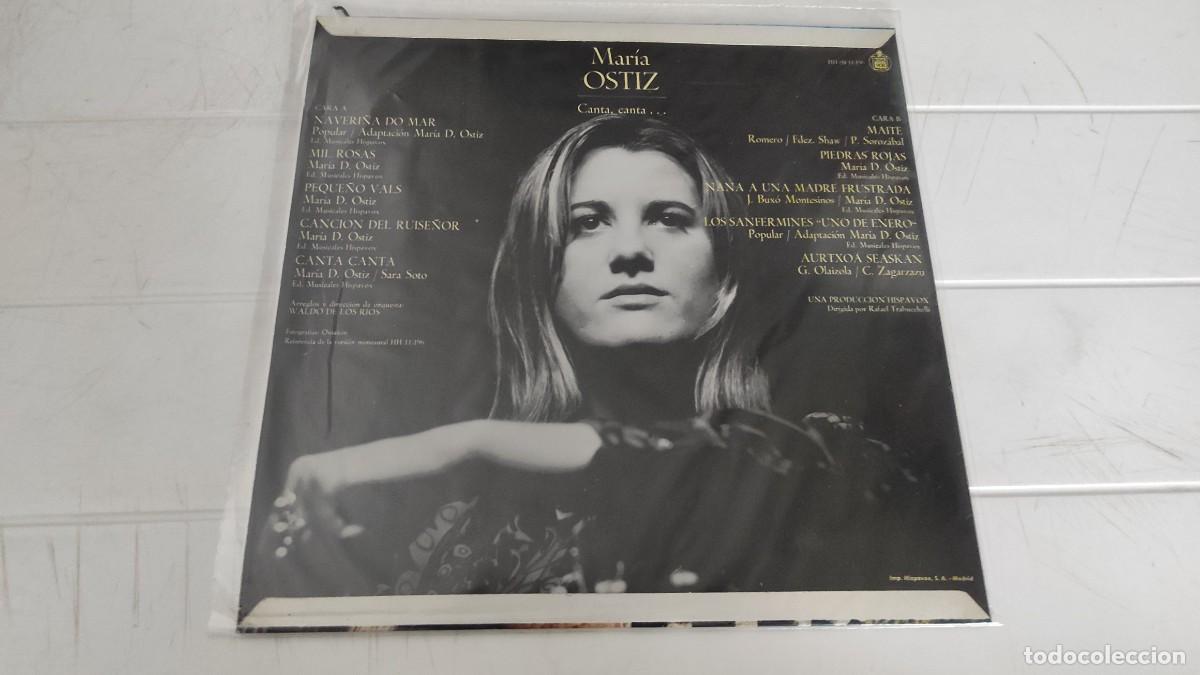 Discos de vinilo: LP MARIA OSTIZ - CANTA CANTA - Foto 2