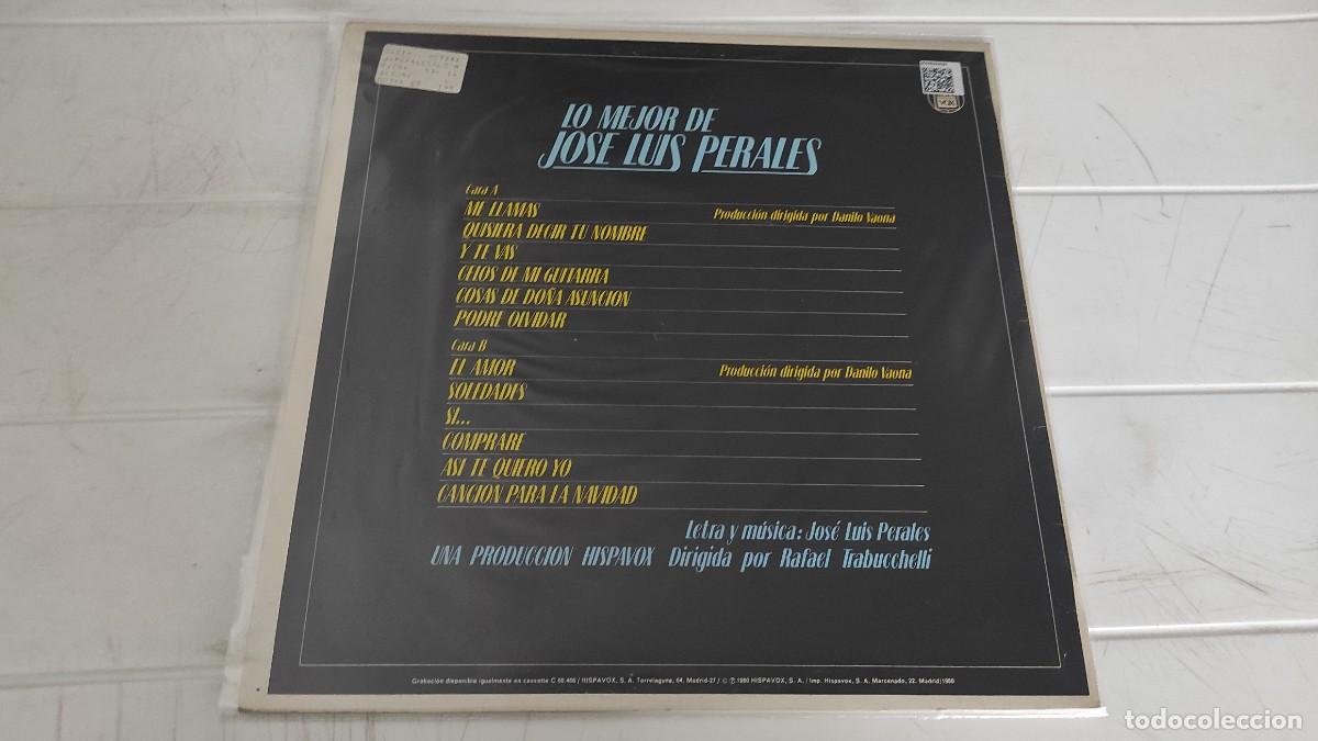 Discos de vinilo: LP JOSE LUIS PERALES - LO MEJOR DE - Foto 2