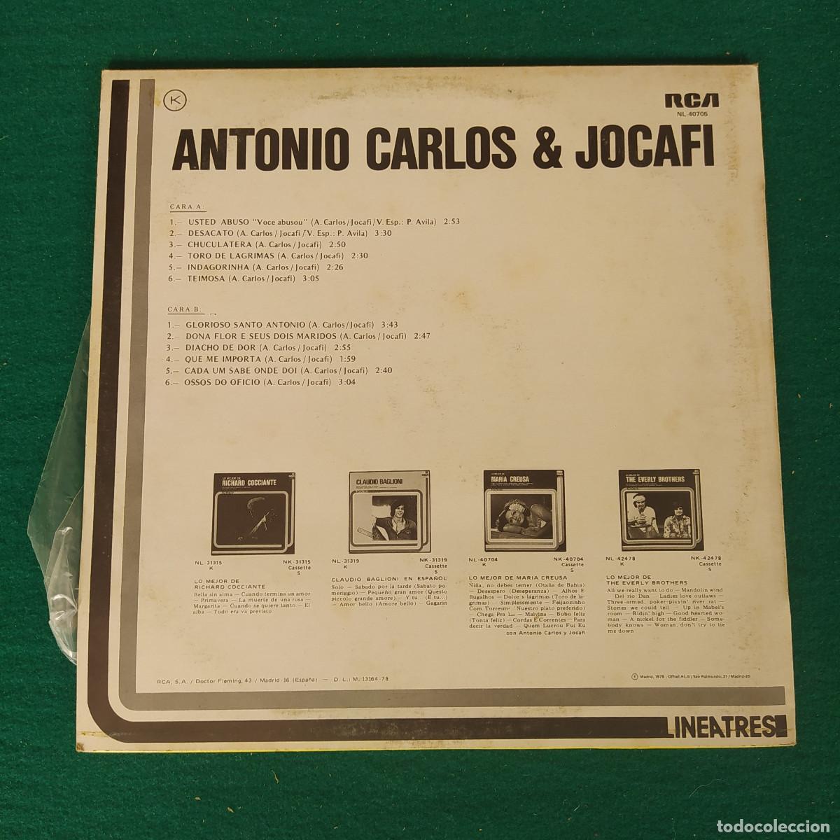 Discos de vinilo: ANTONIO CARLOS Y JOCAFI 40705 - Foto 2