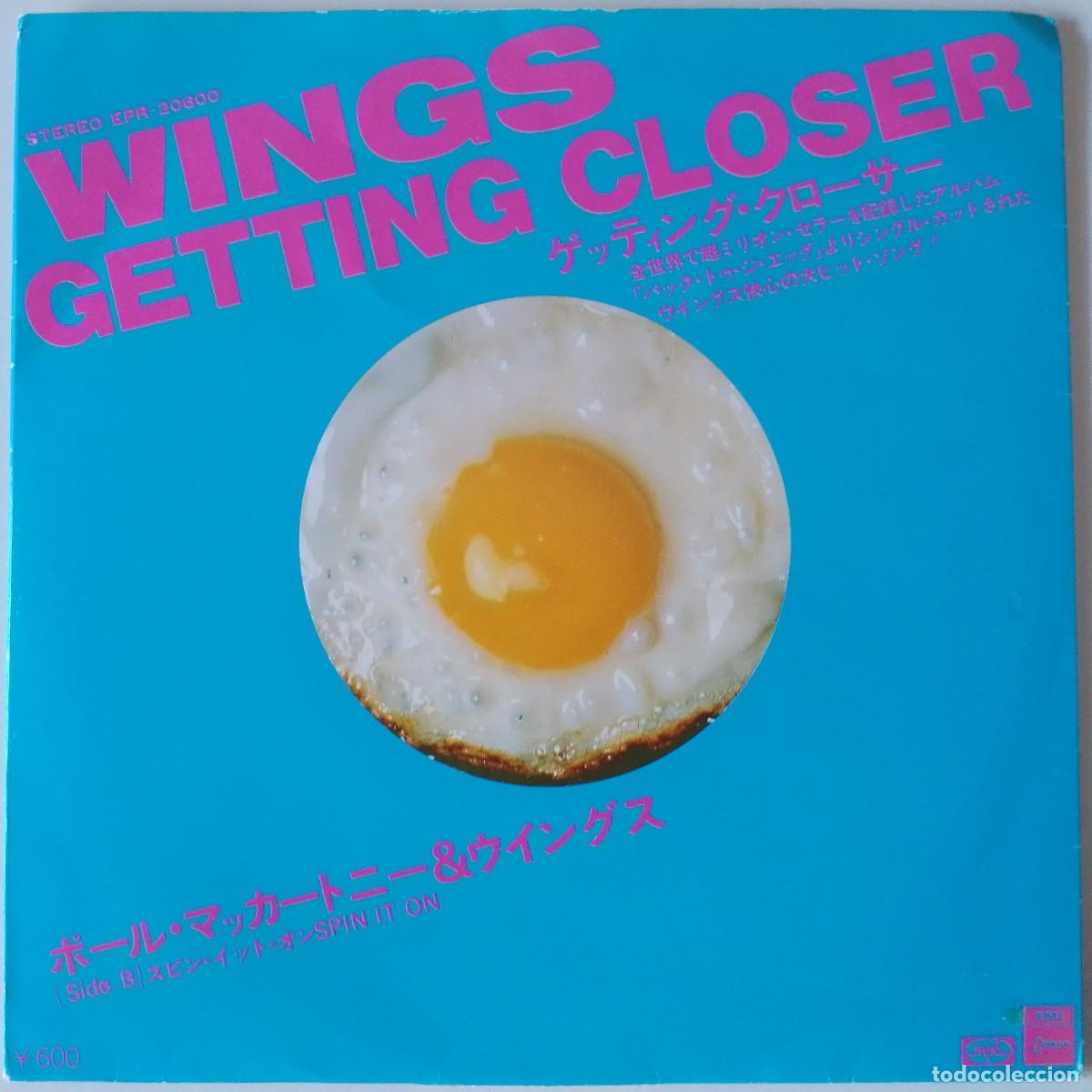 Discos de vinilo: Wings...Getting Closer / Spin It On. (MPL &ndash; Odeon 1979.) Japan. Pop Rock. - Foto 1