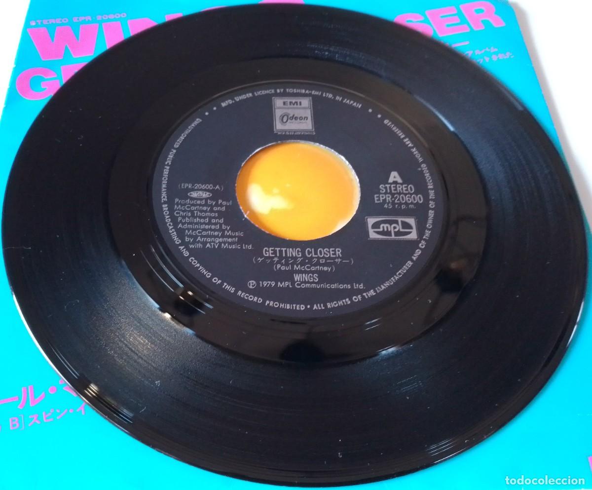 Discos de vinilo: Wings...Getting Closer / Spin It On. (MPL &ndash; Odeon 1979.) Japan. Pop Rock. - Foto 4