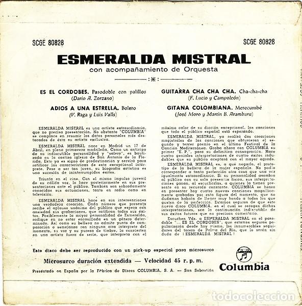Discos de vinilo: Esmeralda Mistral &ndash; Es El Cordob&eacute;s - Foto 2