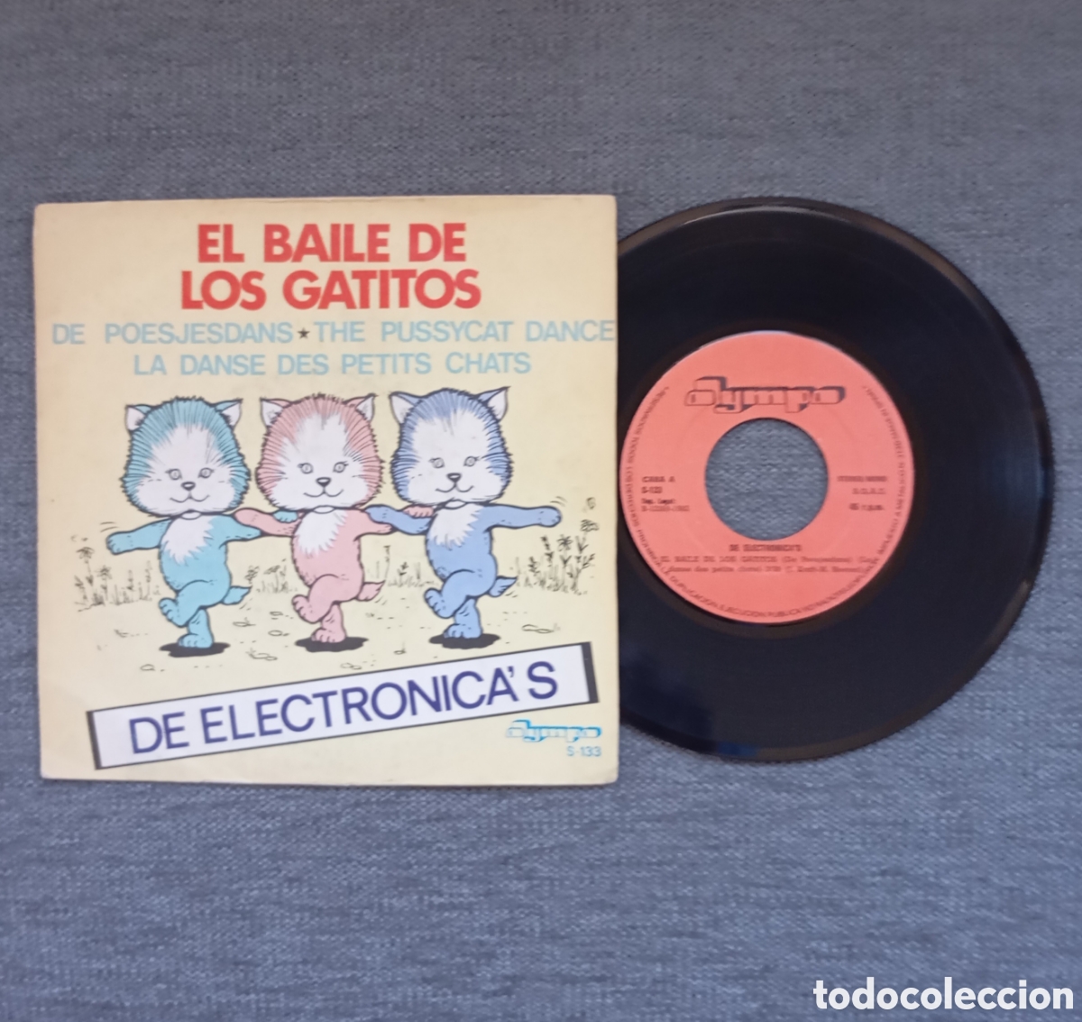 Discos de vinil: De Electronica's. El Baile De Los Gatitos/ Daisy. Single 7&rdquo;, a&ntilde;o 1982.