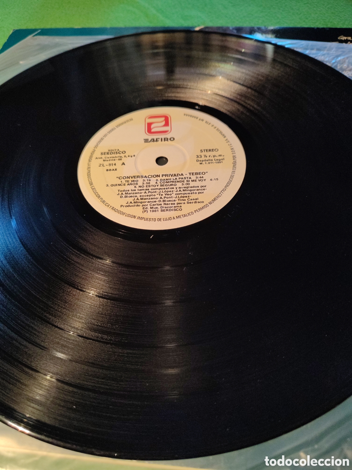 Discos de vinilo: Tebeo - Conversaci&oacute;n privada Vinilo Lp - Foto 3