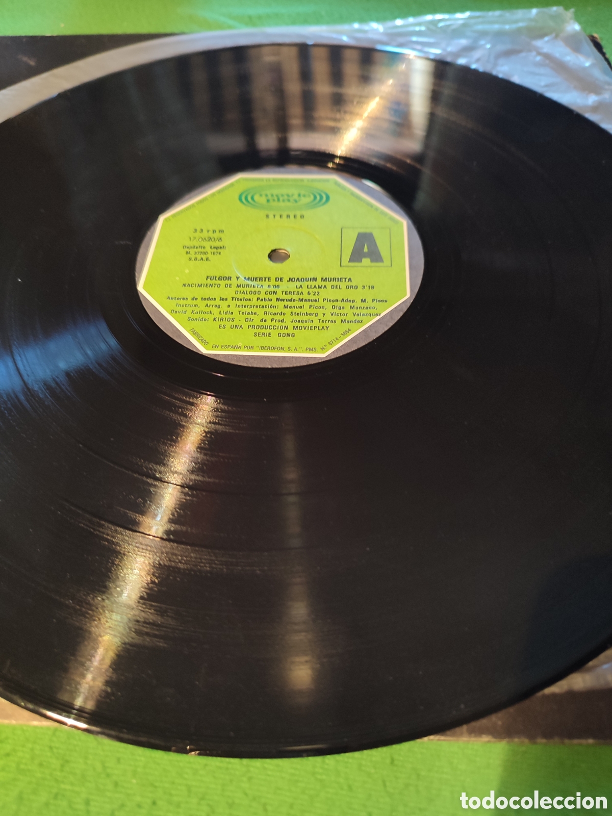 Discos de vinilo: Fulgor y muerte de Joaqu&iacute;n Murieta - Textos de Pablo Neruda - Foto 3