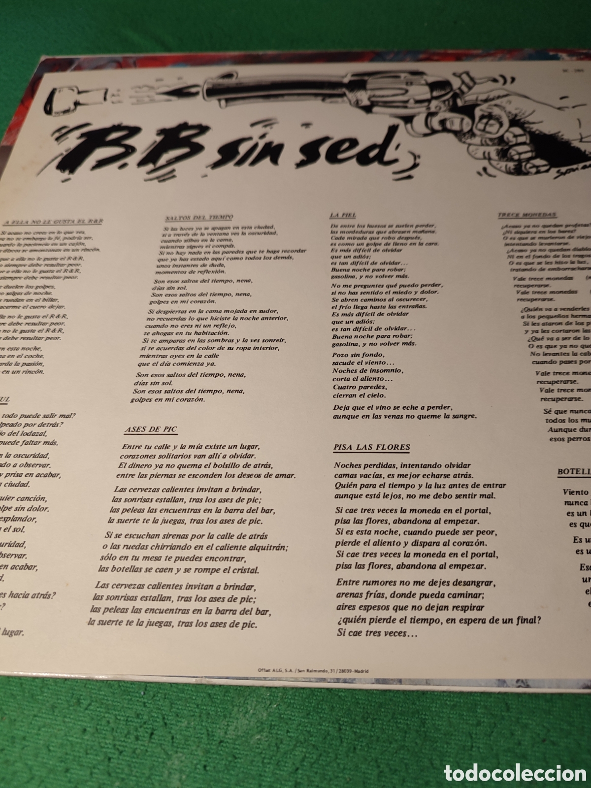 Discos de vinilo: B.B. Sin Sed - Same Vinilo Lp - Foto 2