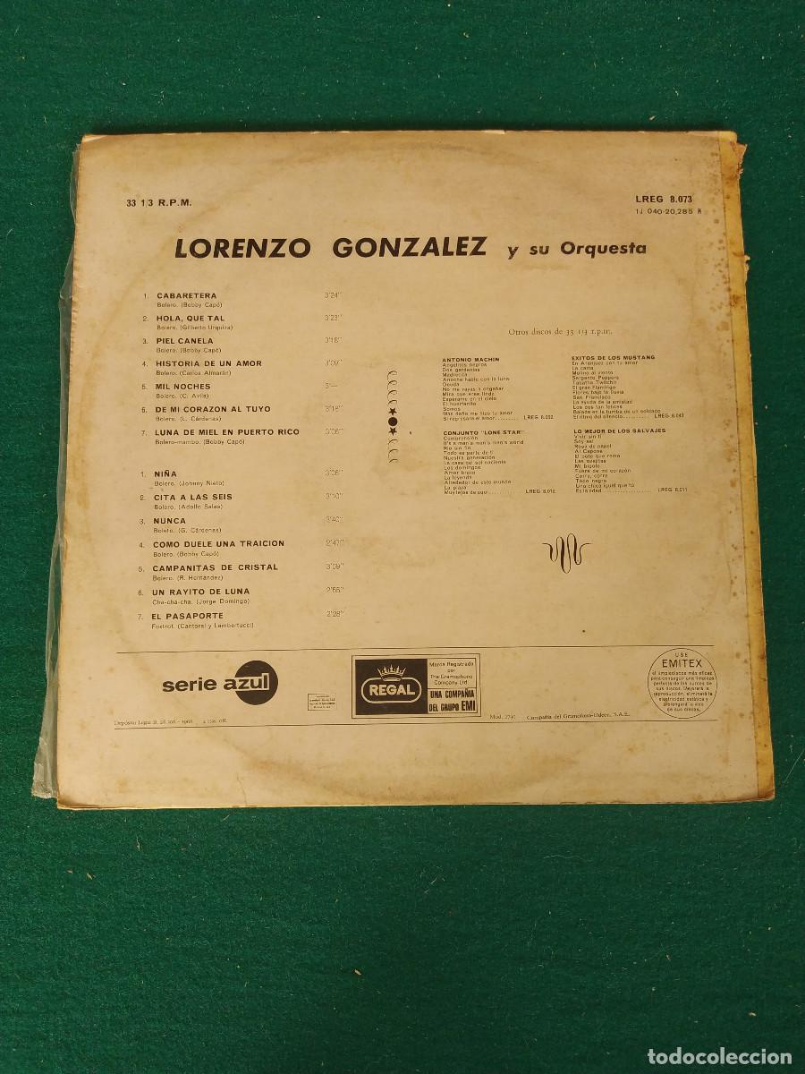 Discos de vinilo: Lorenzo Gonz&aacute;lez &ndash; Lorenzo Gonz&aacute;lez - Foto 2