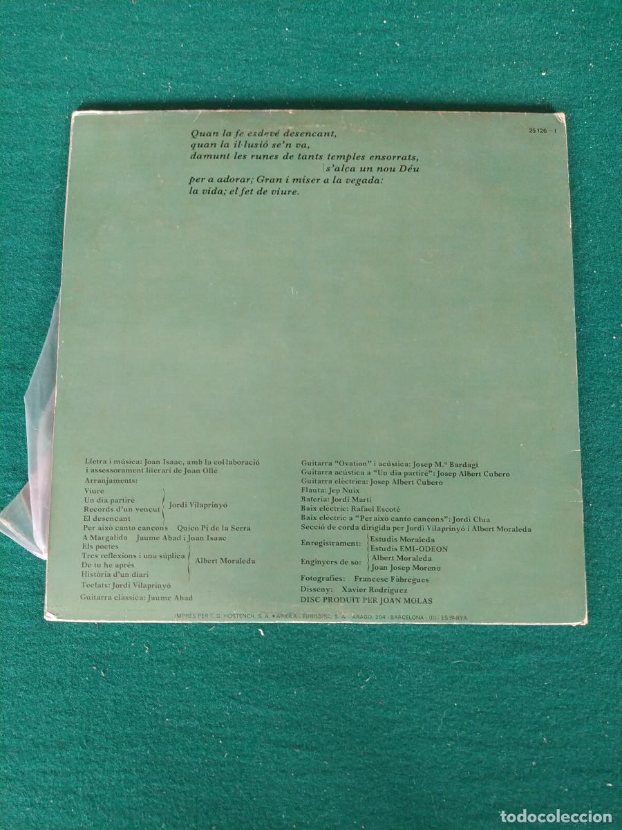 Discos de vinilo: Joan Isaac &ndash; Viure 1977 - Foto 2