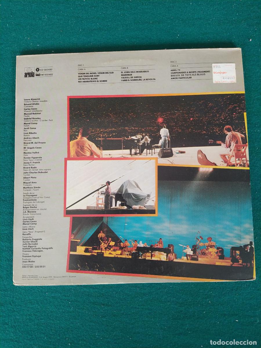Discos de vinilo: Llu&iacute;s Llach &ndash; Camp Del Bar&ccedil;a, 6 De Juliol De 1985 - Foto 2