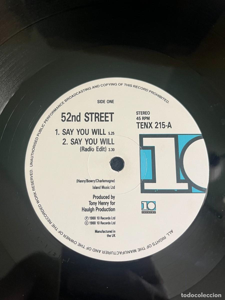 Discos de vinilo: 52nd Street &lrm;&ndash; Say You Will - Foto 4