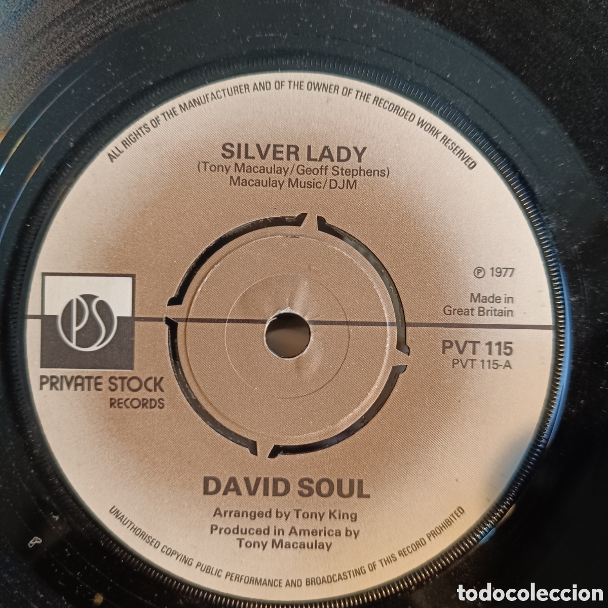 Discos de vinilo: David Soul &ndash; Silver Lady - Foto 1
