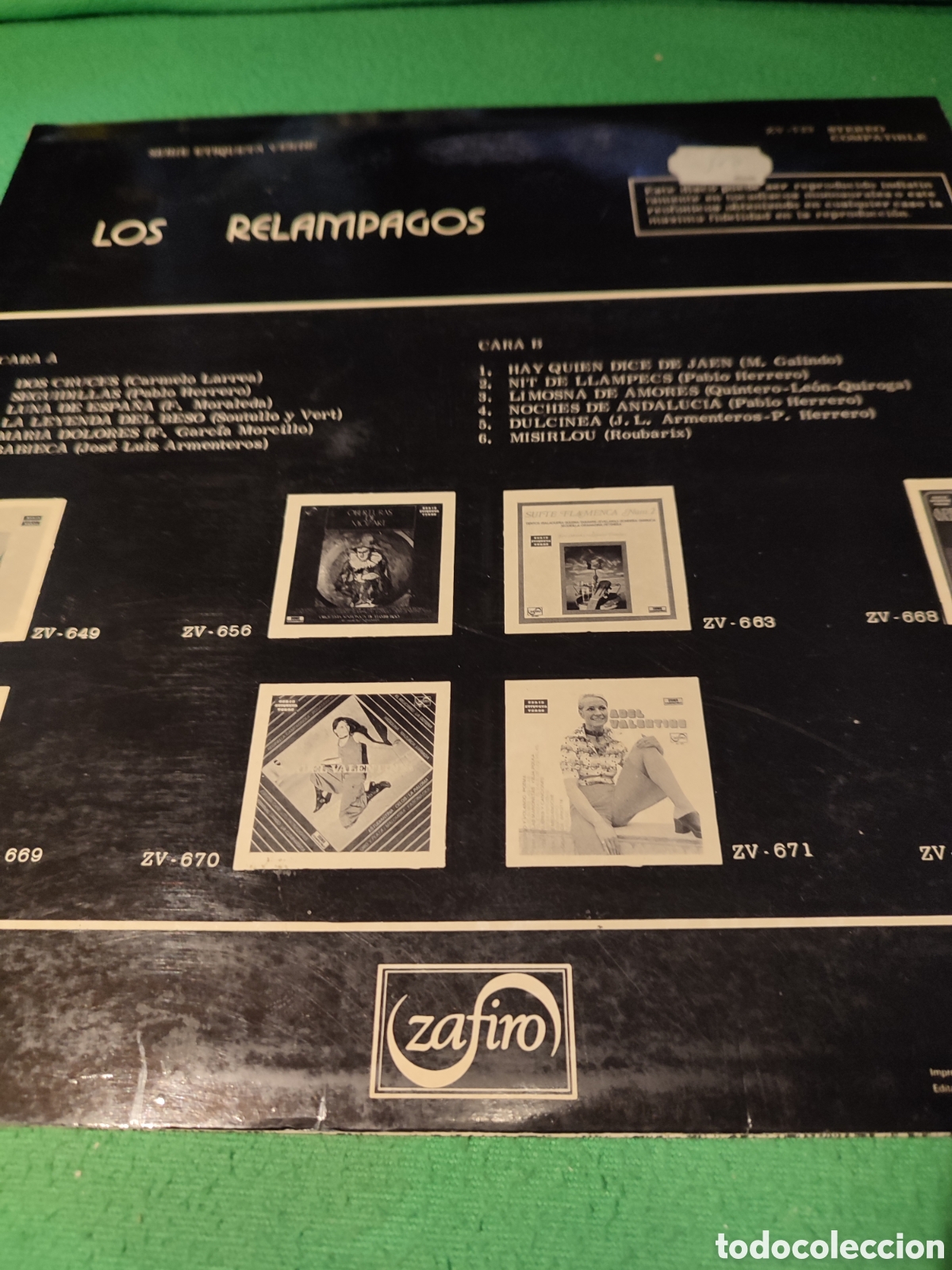 Discos de vinilo: Los Rel&aacute;mpagos - Los Rel&aacute;mpagos - Foto 2