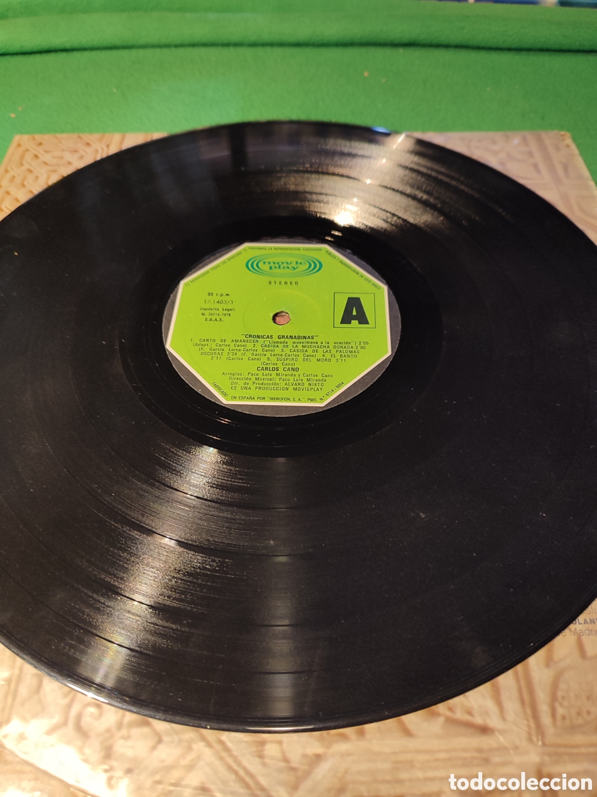 Discos de vinilo: Carlos Cano - Cr&oacute;nicas granadinas - Foto 3