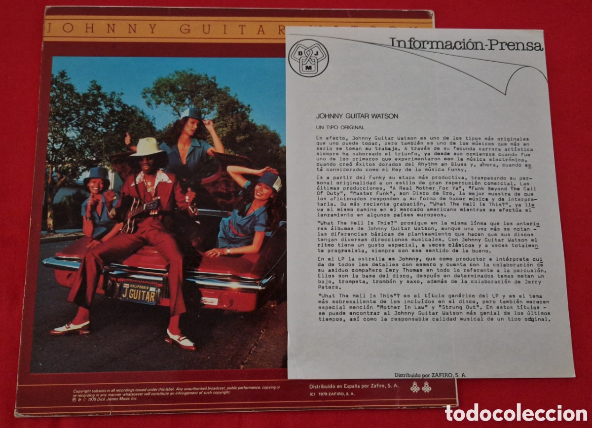 Discos de vinilo: LPS BLUES - JOHNNY GUITAR WATSON 18 &euro; CADA UNO - Foto 3