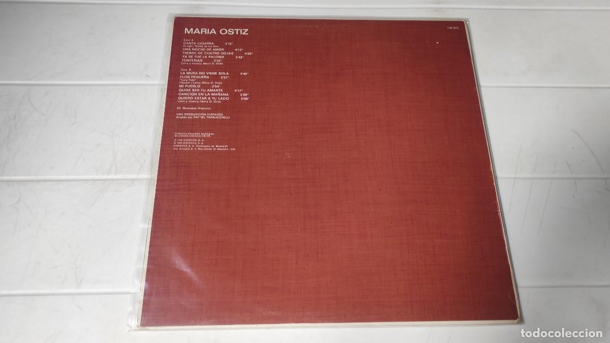 Discos de vinilo: LP MARIA OSTIZ - CANTA CIGARRA - Foto 2