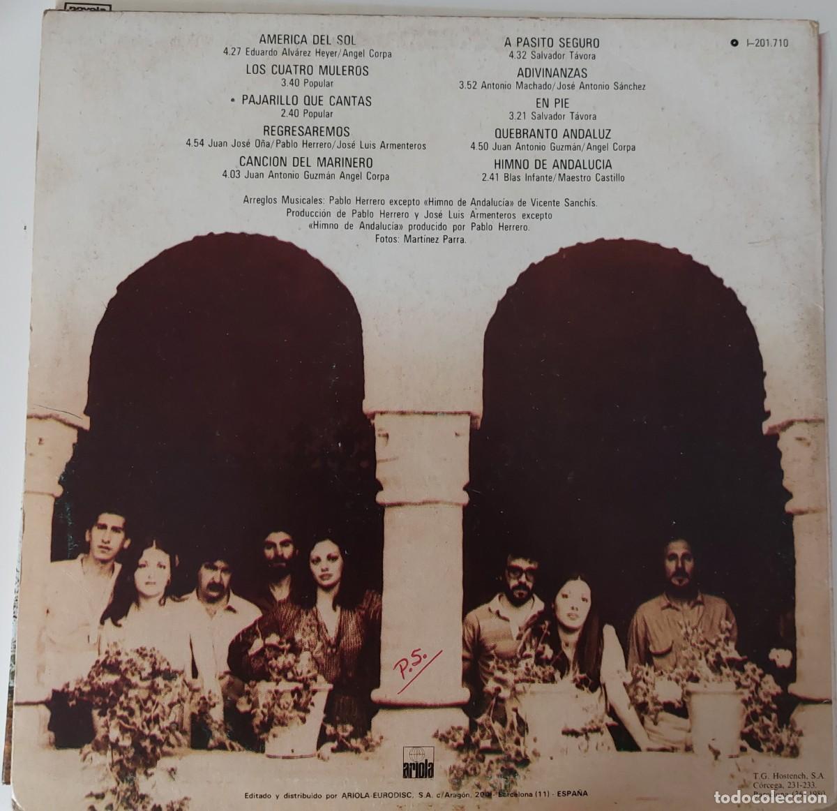 Discos de vinilo: JARCHA &rdquo;ANDALUCIA EN PIE&rdquo; (43/80/7). - Foto 2