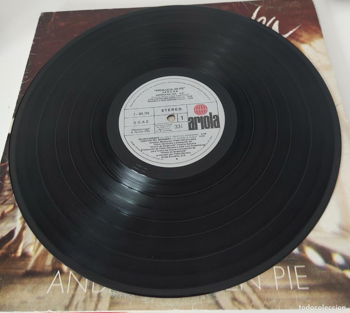 Discos de vinilo: JARCHA &rdquo;ANDALUCIA EN PIE&rdquo; (43/80/7). - Foto 3