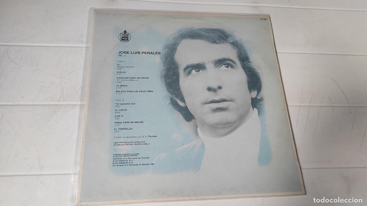 Discos de vinilo: LP JOSE LUIS PERALES - SI... - Foto 2