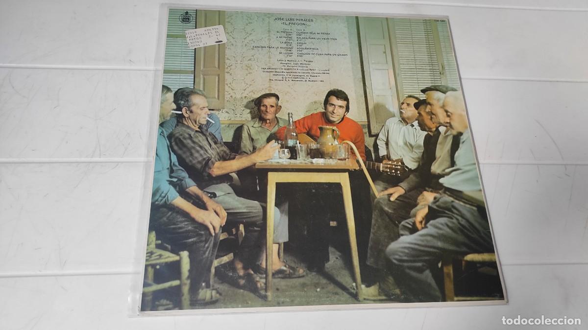 Discos de vinilo: LP JOSE LUIS PERALES - EL PREGON - Foto 2