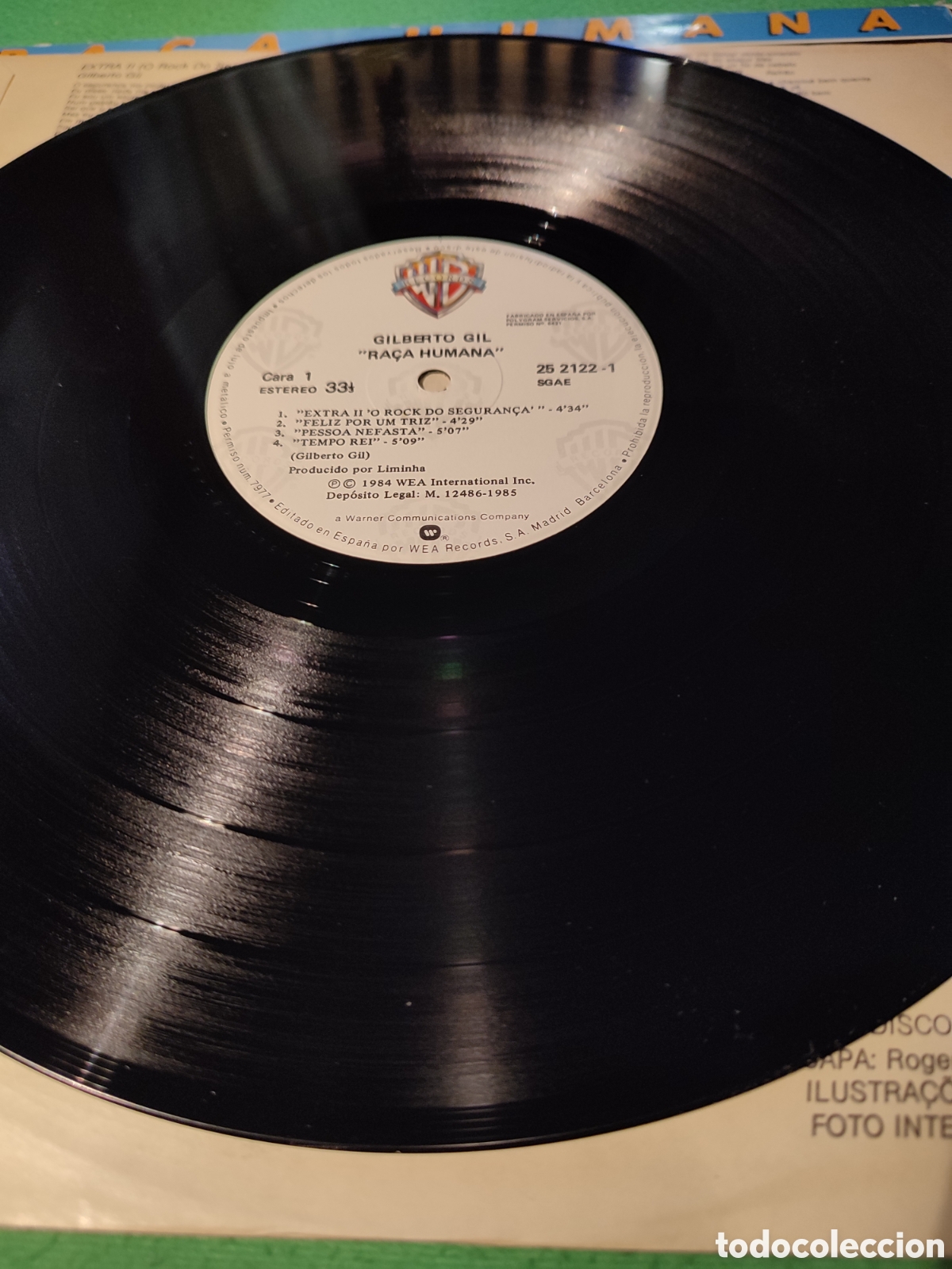 Discos de vinilo: Gilberto Gil - Raza Humana Vinilo Lp - Foto 3