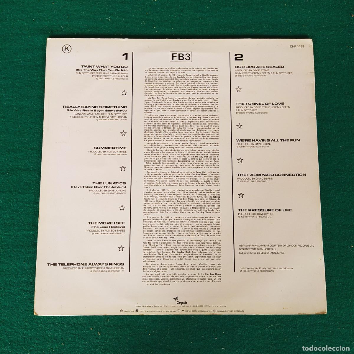 Discos de vinilo: Fun Boy Three &ndash; The Best Of Fun Boy Three - Foto 2