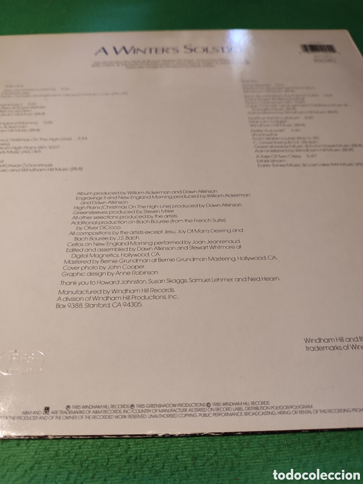Discos de vinilo: Windham Hill Artists- A Winters Solstice - Foto 4