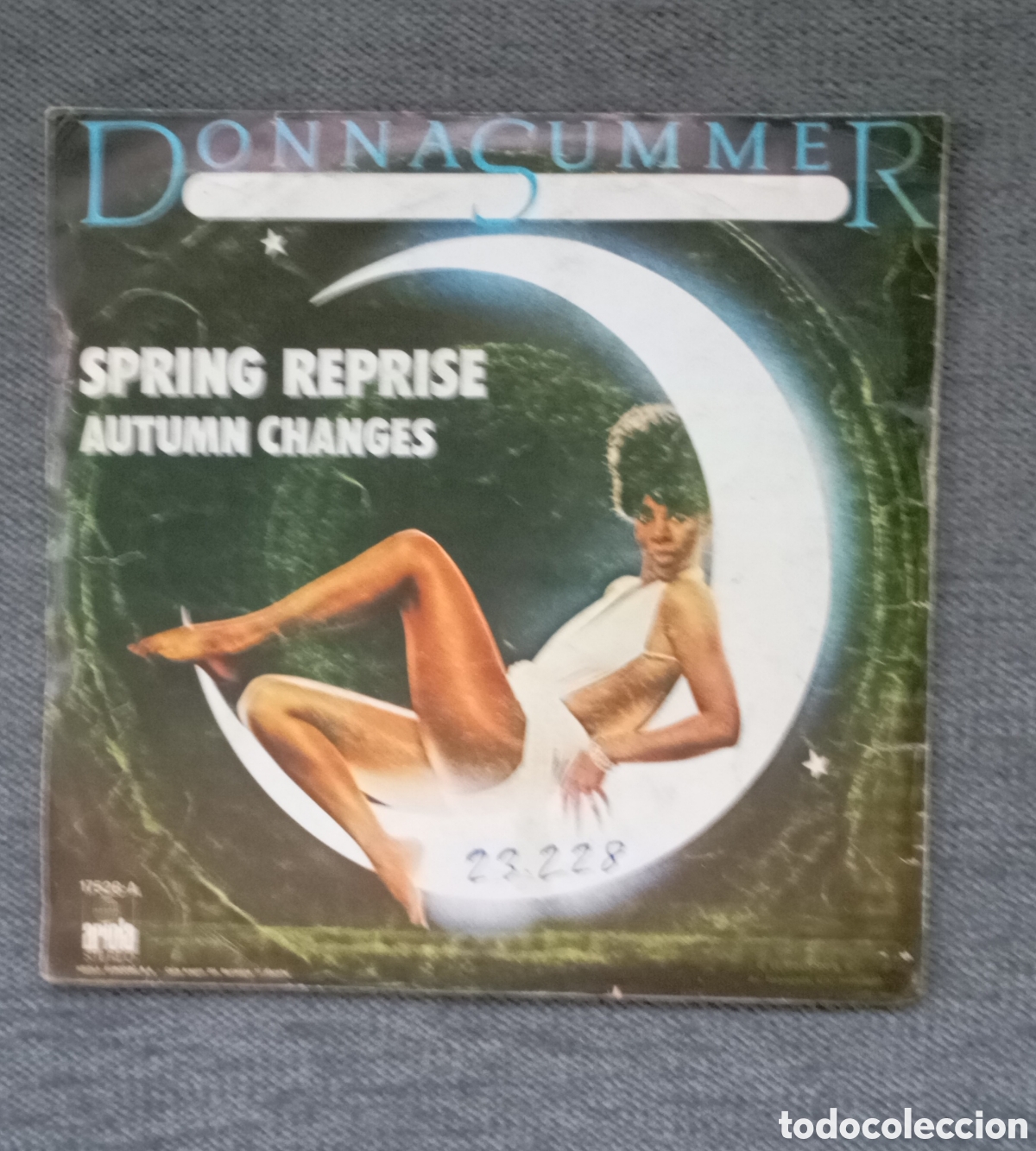 Discos de vinilo: Donna Summer. Spring Reprise/ Autumn Changes. Single 7&rdquo;, a&ntilde;o 1976. De - Foto 2
