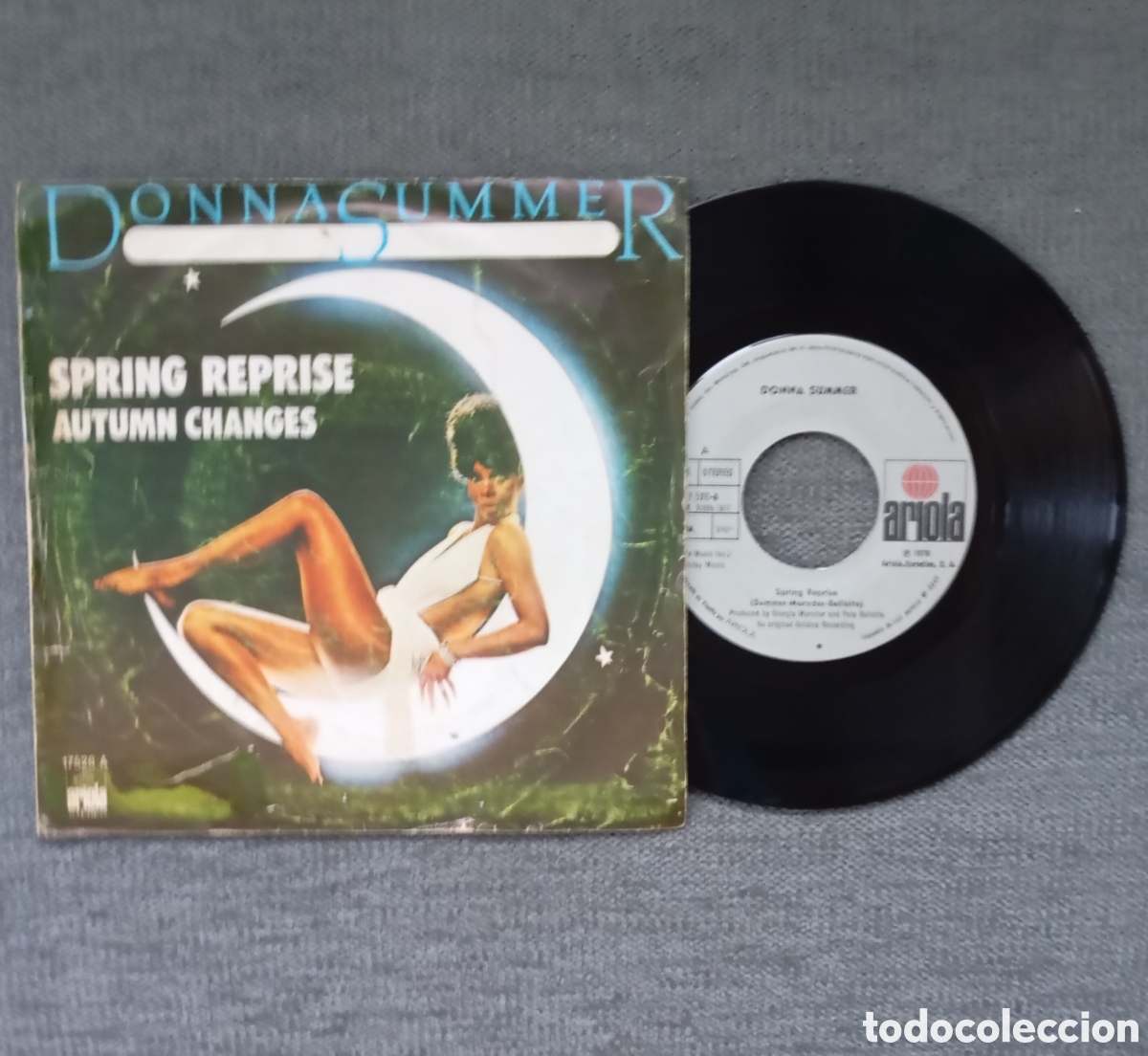 Discos de vinilo: Donna Summer. Spring Reprise/ Autumn Changes. Single 7&rdquo;, a&ntilde;o 1976. De - Foto 1