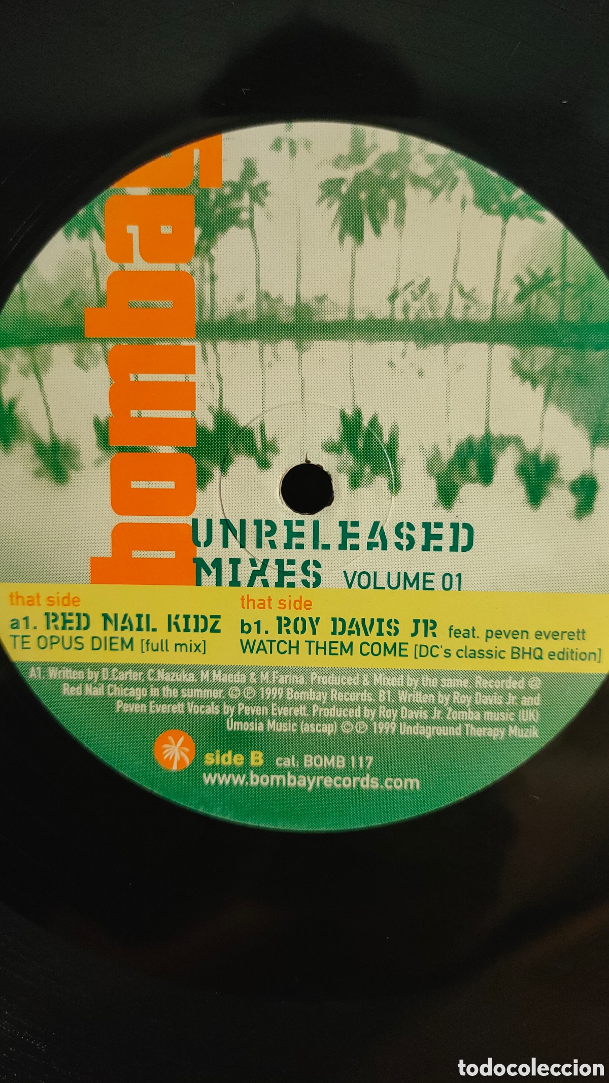 Discos de vinilo: Unreleased Mixes Volume 01 . 2003 original Canad&aacute; disco 12&rdquo; vinilo - Foto 3